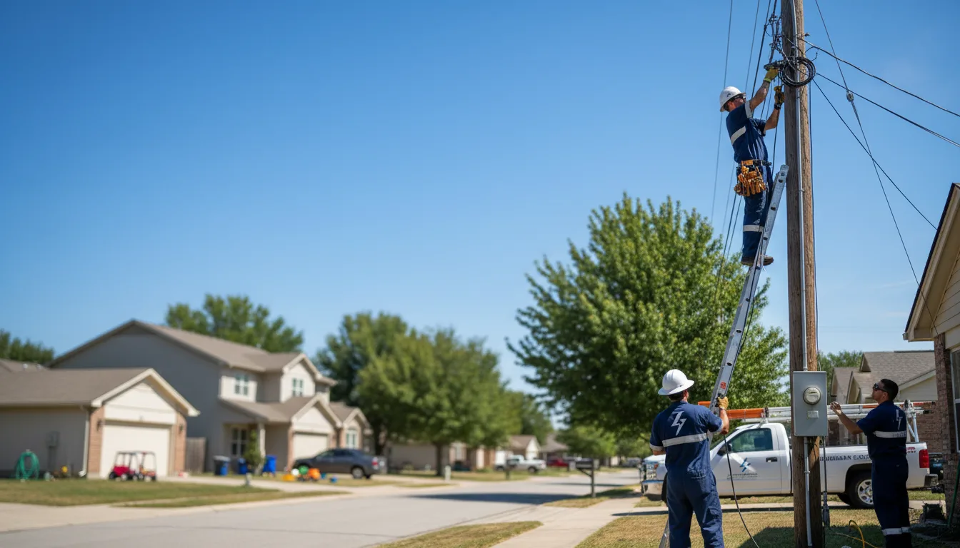 Residential electrician providing installation services in Webster, NY